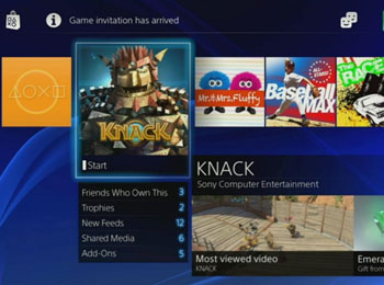 PlayStation 4 Revealed; The New User Interface and Gaikai