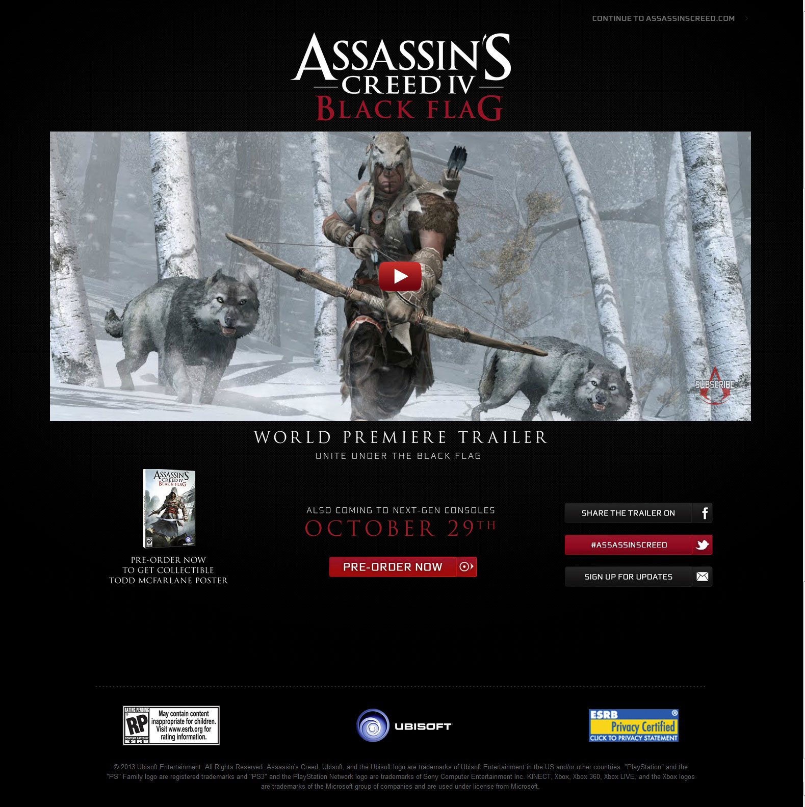 Assassins Creed IV Black Flag Release Date and Next-Gen Consoles Revealed pic 1