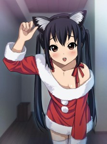 Azusa Best In A Santa Outfit