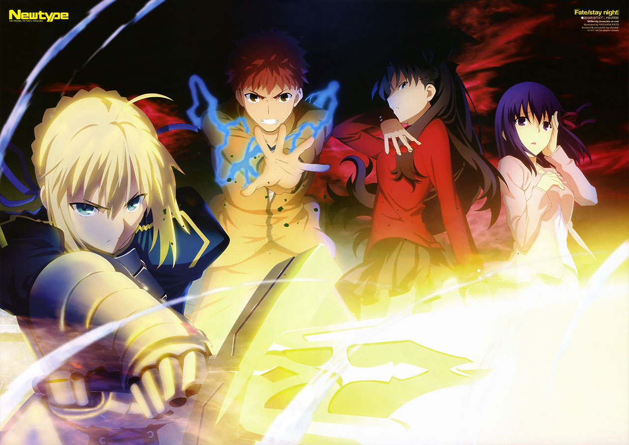 New-Spring-&-Summer-2014-Anime-Visuals---Fate-stayNight2014
