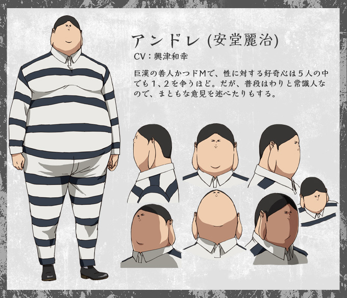 Prison School Anime-Character-Design-Reiji-Andou