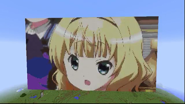 Gochuumon-wa-Usagi-Desu-ka-Anime-Opening-in-Minecraft