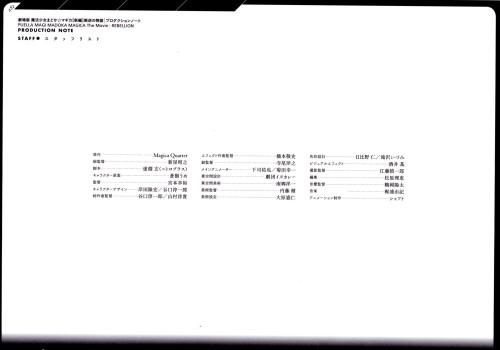 Mahou Shoujo Madoka★Magica Rebellion Production Notes Page 285