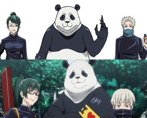 Maki,-Toge-&-Panda-Jujutsu-Kaisen-0-Character-Designs-Revealed